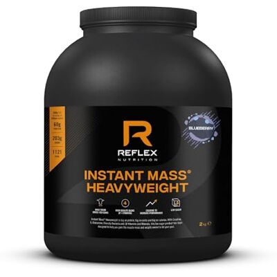 Reflex Nutrition Reflex Instant Mass Heavyweight Mass Gainer Protein, Blueberry, 2kg Reflex Nutrition Reflex Instant Mass Heavyweight Mass Gainer Protein, Blueberry, 2kg