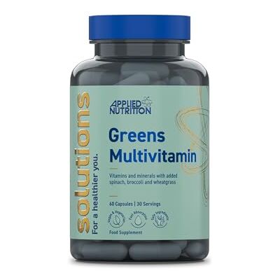 Applied Nutrition Solutions Greens Multivitamin High Strength Daily Greens & Superfood Capsules Gut Health, Immunity & Energy Support 60 Capsules 30 Servings Applied Nutrition Solutions Greens Multivitamin High Strength Daily Greens & Superfood Capsules Gut Health, Immunity & Energy Support 60 Capsules 30 Servings