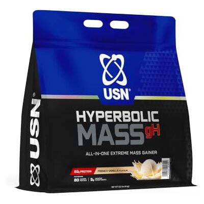 USN Hyperbolic Mass Gainer Protein Powder I French Vanilla I 6kg 1,134kcal 60g 6-Stage Carb10 & Palatinose 9.3g BCAAs Glutamine, HMB & Creatine Beta-Alanine Hardgainer Size Stack USN Hyperbolic Mass Gainer Protein Powder I French Vanilla I 6kg 1,134kcal 60g 6-Stage Carb10 & Palatinose 9.3g BCAAs Glutamine, HMB & Creatine Beta-Alanine Hardgainer Size Stack