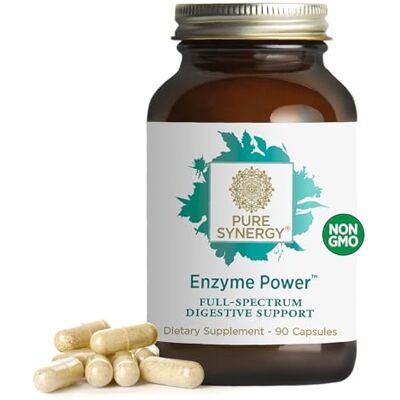 Pure Synergy Enzyme Power Digestive & Gut Health 90 Capsules Pure Synergy Enzyme Power Digestive & Gut Health 90 Capsules