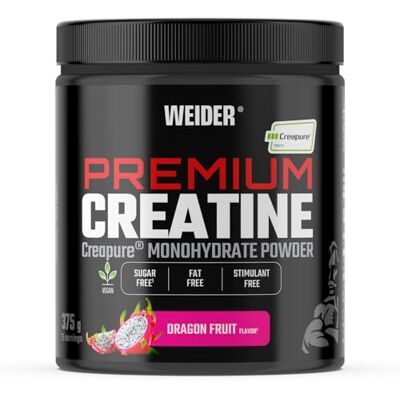 Weider Premium Creatine (375g) Dargon Fruit Flavour, Creatine Monohydrate 100% Creapure Quality, No Added Suger, Vegan, Helps to Increase Physical Performance (75 Servings) Weider Premium Creatine (375g) Dargon Fruit Flavour, Creatine Monohydrate 100% Creapure Quality, No Added Suger, Vegan, Helps to Increase Physical Performance (75 Servings)