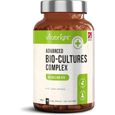 VitaBright - Bio Cultures - 45B CFU - Vegan - Probiotic VitaBright - Bio Cultures - 45B CFU - Vegan - Probiotic