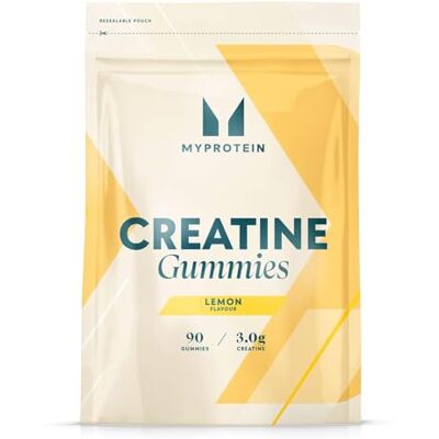 Myprotein Creatine Gummies 3g per Serving Electrolyte Enhanced Support Muscle Growth, Strength & Performance 1 Month Supply 90 Chewable Creatine Powder Alternative (90 Gummies, Lemon) Myprotein Creatine Gummies 3g per Serving Electrolyte Enhanced Support Muscle Growth, Strength & Performance 1 Month Supply 90 Chewable Creatine Powder Alternative (90 Gummies, Lemon)