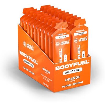 Applied Nutrition BodyFuel Energy Gel Fast Energy Gels, Fuel for Sport, with Carbs, Sugar Free (Box 20 Units x 60g) (Orange) Applied Nutrition BodyFuel Energy Gel Fast Energy Gels, Fuel for Sport, with Carbs, Sugar Free (Box 20 Units x 60g) (Orange)
