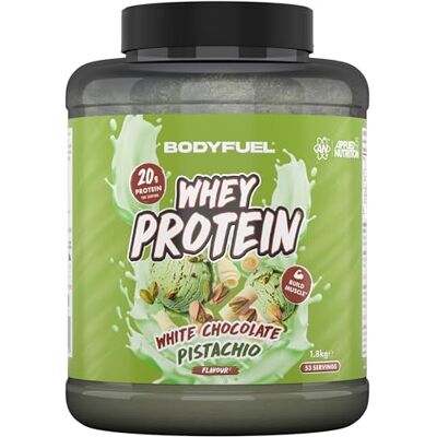 Applied Nutrition Bodyfuel Whey Protein Powder 20g Protein for Muscle Recovery & Weight Management Low-Calorie, Keto-Friendly (1.8kg 53 Servings) (White Chocolate Pistachio) Applied Nutrition Bodyfuel Whey Protein Powder 20g Protein for Muscle Recovery & Weight Management Low-Calorie, Keto-Friendly (1.8kg 53 Servings) (White Chocolate Pistachio)