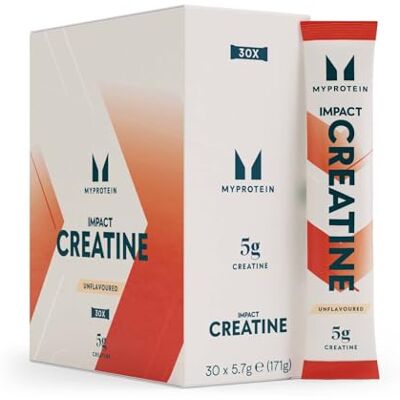 Myprotein Impact Creatine Sachets 30 x 5g (30 Servings) Single-Serve Pure Micronised Creatine Monohydrate Powder 5g per Serving Supports High-Intensity Training & Recovery Unflavoured Myprotein Impact Creatine Sachets 30 x 5g (30 Servings) Single-Serve Pure Micronised Creatine Monohydrate Powder 5g per Serving Supports High-Intensity Training & Recovery Unflavoured