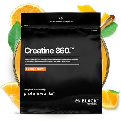 The Protein Works Creatine Monohydrate Powder - Vegan Orange Burst - 250 G The Protein Works Creatine Monohydrate Powder - Vegan Orange Burst - 250 G