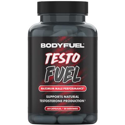 Applied Nutrition BodyFuel Testo Fuel Capsules Natural Testosterone Support with Zinc, Vitamin C, Ashwagandha & Tribulus Energy, Vitality & Male Performance Support (60 Capsules – 30 Servings) Applied Nutrition BodyFuel Testo Fuel Capsules Natural Testosterone Support with Zinc, Vitamin C, Ashwagandha & Tribulus Energy, Vitality & Male Performance Support (60 Capsules – 30 Servings)