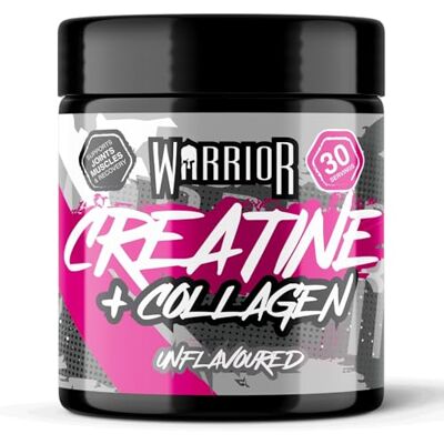 Warrior Creatine Monohydrate Powder + Hydrolysed Collagen Peptides 270g (30 Servings) – Micronised Creatine and Collagen Supplement for Muscle, Hair, Skin, Nails & Joints for Women – Unflavoured Warrior Creatine Monohydrate Powder + Hydrolysed Collagen Peptides 270g (30 Servings) – Micronised Creatine and Collagen Supplement for Muscle, Hair, Skin, Nails & Joints for Women – Unflavoured