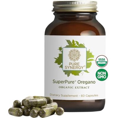 Pure Synergy Superpure Oregano Extract Respiratory 60 Capsules Oregano Oil Extract, Organic Oil and Leaf Supplement, For Immune, Digestive, & Respiratory Health Pure Synergy Superpure Oregano Extract Respiratory 60 Capsules Oregano Oil Extract, Organic Oil and Leaf Supplement, For Immune, Digestive, & Respiratory Health