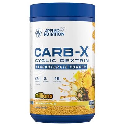 Applied Nutrition Carb X Highly Branched Cyclic Dextrin Carbohydrates,Intra & Post Workout Carbs Powder,Fuel Training & Recovery, Vegan, Gluten Free, Sugar Free, 1.2kg 48 Servings (Pineapple Millions) Applied Nutrition Carb X Highly Branched Cyclic Dextrin Carbohydrates,Intra & Post Workout Carbs Powder,Fuel Training & Recovery, Vegan, Gluten Free, Sugar Free, 1.2kg 48 Servings (Pineapple Millions)