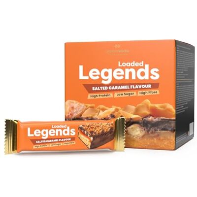 THE PROTEIN WORKS Protein Works Loaded Legends, Salted Caramel Flavour, 12 Pack THE PROTEIN WORKS Protein Works Loaded Legends, Salted Caramel Flavour, 12 Pack