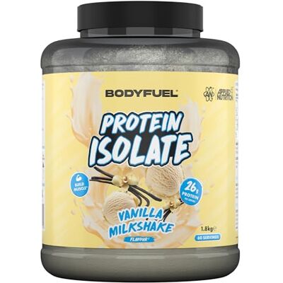 Applied Nutrition BodyFuel Protein Isolate Powder – 26g Protein, Whey & Milk Protein Isolate for Muscle Growth & Recovery, Low Sugar Easy Mix Protein Shake (1.8kg – 60 Servings) (Vanilla Milkshake) Applied Nutrition BodyFuel Protein Isolate Powder – 26g Protein, Whey & Milk Protein Isolate for Muscle Growth & Recovery, Low Sugar Easy Mix Protein Shake (1.8kg – 60 Servings) (Vanilla Milkshake)