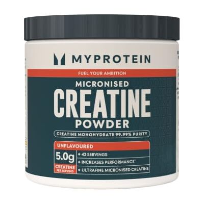 Myprotein Micronised Creatine Powder Unflavoured 250g 43 Servings Myprotein Micronised Creatine Powder Unflavoured 250g 43 Servings