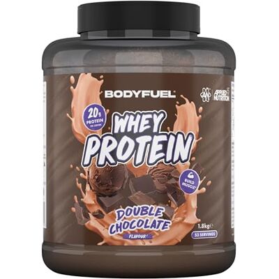 Applied Nutrition Bodyfuel Whey Protein Powder 20g Protein for Muscle Recovery & Weight Management Low-Calorie, Keto-Friendly (1.8kg 53 Servings) (Double Chocolate) Applied Nutrition Bodyfuel Whey Protein Powder 20g Protein for Muscle Recovery & Weight Management Low-Calorie, Keto-Friendly (1.8kg 53 Servings) (Double Chocolate)