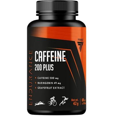 Trec Nutrition Caffeine 200 Plus Water-Free Caffeine Increases Performance and Endurance Muscle Building Sports Bodybuilding 60 Capsules Trec Nutrition Caffeine 200 Plus Water-Free Caffeine Increases Performance and Endurance Muscle Building Sports Bodybuilding 60 Capsules