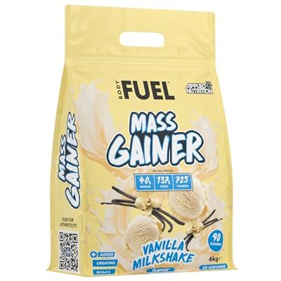Applied Nutrition BodyFuel Mass Gainer- Weight Gain Protein Powder, High Calorie Weight Gainer, Lean Mass (6kg 30 Servings) (Strawberry) Applied Nutrition BodyFuel Mass Gainer- Weight Gain Protein Powder, High Calorie Weight Gainer, Lean Mass (6kg 30 Servings) (Strawberry)