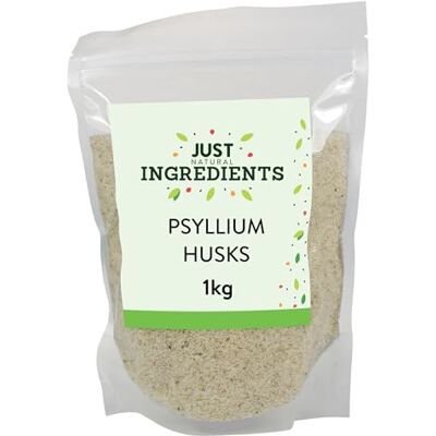 JustIngredients Organic Psyllium Husk Powder 1kg, High Fibre Supplement for Digestive Health, Gut Cleanse, Fibre Boost, and Healthy Enzyme Support JustIngredients Organic Psyllium Husk Powder 1kg, High Fibre Supplement for Digestive Health, Gut Cleanse, Fibre Boost, and Healthy Enzyme Support