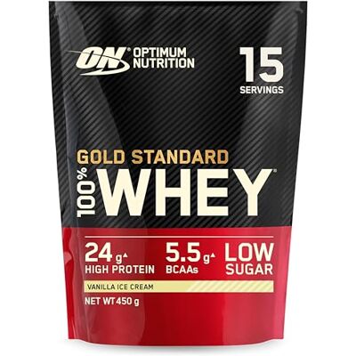 Optimum Nutrition Gold Standard 100% Whey Vanilla Ice Cream - Whey Protein Powder Optimum Nutrition Gold Standard 100% Whey Vanilla Ice Cream - Whey Protein Powder