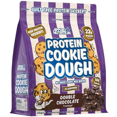 Applied Nutrition Protein Cookie Dough Dessert - Double Chocolate 1000g Applied Nutrition Protein Cookie Dough Dessert - Double Chocolate 1000g