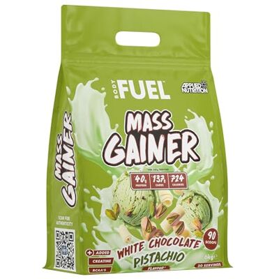 Applied Nutrition BodyFuel Mass Gainer- Weight Gain Protein Powder, High Calorie Weight Gainer, Lean Mass (6kg 30 Servings) (Strawberry) Applied Nutrition BodyFuel Mass Gainer- Weight Gain Protein Powder, High Calorie Weight Gainer, Lean Mass (6kg 30 Servings) (Strawberry)