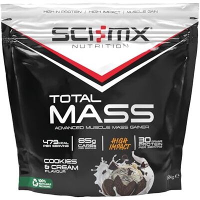 SCI-MX Total Mass • Mass Gainer Protein Powder • Cookies & Cream Flavour SCI-MX Total Mass • Mass Gainer Protein Powder • Cookies & Cream Flavour