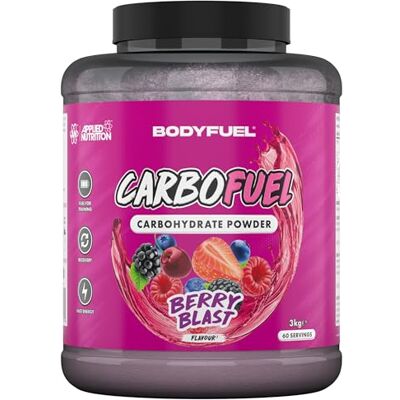 Applied Nutrition CarboFuel Carbohydrate Powder – Fast Release Energy Carbohydrates for Training Endurance & Performance Support (3kg – 60 Servings) (Berry Blast) Applied Nutrition CarboFuel Carbohydrate Powder – Fast Release Energy Carbohydrates for Training Endurance & Performance Support (3kg – 60 Servings) (Berry Blast)