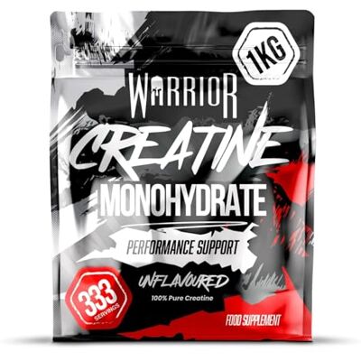 Warrior Creatine Monohydrate Powder 1kg (333 Servings 1 Year Supply) – Pure Micronised Creatine Supplement for Muscle Growth, Pre & Post Workout Creatine Powder for Men & Women (Unflavoured) Warrior Creatine Monohydrate Powder 1kg (333 Servings 1 Year Supply) – Pure Micronised Creatine Supplement for Muscle Growth, Pre & Post Workout Creatine Powder for Men & Women (Unflavoured)