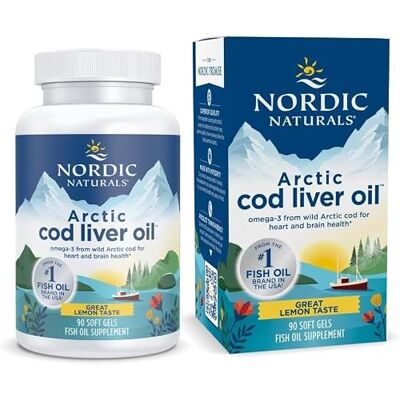 Nordic Naturals Arctic Cod Liver Oil - 750mg Lemon - 90 softgels Nordic Naturals Arctic Cod Liver Oil - 750mg Lemon - 90 softgels