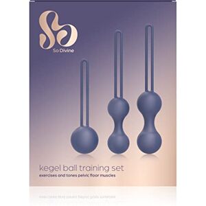 So Divine Kegel Ball kit – Pelvic Training Set – 3 Weighted Balls for Tightening and strengthening Pelvic Floor Muscles Waterproof – Purple – Discreet delivery, 3.0 Count So Divine Kegel Ball kit – Pelvic Training Set – 3 Weighted Balls for Tightening and strengthening Pelvic Floor Muscles Waterproof – Purple – Discreet delivery, 3.0 Count
