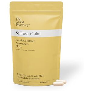 The Naked Pharmacy Saffrosun Calm Emotional Balance Fatigue & Menopause with Vitamin B12 High Strength Natural No Additives Vegan 60 Capsules The Naked Pharmacy Saffrosun Calm Emotional Balance Fatigue & Menopause with Vitamin B12 High Strength Natural No Additives Vegan 60 Capsules