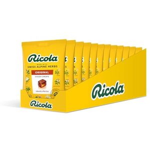 Ricola Original Cough Drops Bag, Pack of 12, Naturally Effective Throat Lozenges, Cough Sweets, 75 g Ricola Original Cough Drops Bag, Pack of 12, Naturally Effective Throat Lozenges, Cough Sweets, 75 g
