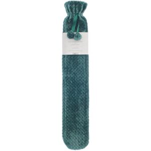 Kampala Hill Long Jacquard Lattice Cover Emerald Hot Water Bottle Kampala Hill Long Jacquard Lattice Cover Emerald Hot Water Bottle