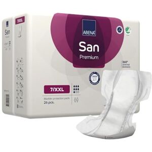 ABENA San Premium XXL Mens & Womens Incontinence Pads, Breathable & Comfortable, Fast Absorption, Discreet & Effective Shaped Incontinence Pads for Men/Women Premium, 7, XXL, 4x 26PK ABENA San Premium XXL Mens & Womens Incontinence Pads, Breathable & Comfortable, Fast Absorption, Discreet & Effective Shaped Incontinence Pads for Men/Women Premium, 7, XXL, 4x 26PK