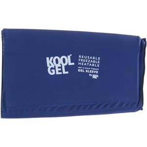 Koolpak Hot & Cold Gel Sleeve – 16 × 25 cm Reusable Slip-On Ice Pack Sleeve for Knee and Elbow – Flexible 360° Hot or Cold Therapy Compression Support for Muscle Soreness, Swelling and Minor Injuries Koolpak Hot & Cold Gel Sleeve – 16 × 25 cm Reusable Slip-On Ice Pack Sleeve for Knee and Elbow – Flexible 360° Hot or Cold Therapy Compression Support for Muscle Soreness, Swelling and Minor Injuries