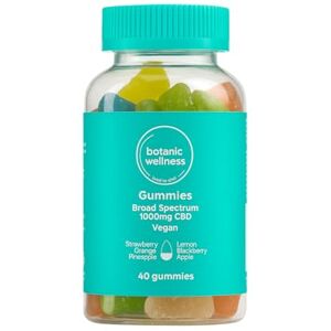 Botanic Wellness CBD Gummies – 1000MG (40 x 25MG) Vegan THC-Free 6 Fruity Flavours Botanic Wellness CBD Gummies – 1000MG (40 x 25MG) Vegan THC-Free 6 Fruity Flavours