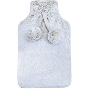 Sleepdown Faux Fur Rabbit Hot Water Bottle Bag Pom Pom with Soft Cosy Fluffy Cover for Neck Back Shoulder Pain Relief Large 2 Litre 35 x 23cm Cream Sleepdown Faux Fur Rabbit Hot Water Bottle Bag Pom Pom with Soft Cosy Fluffy Cover for Neck Back Shoulder Pain Relief Large 2 Litre 35 x 23cm Cream