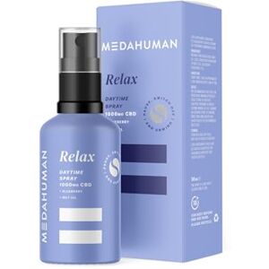 MEDAHUMAN RELAX CBD Spray, MCT Oil, Blueberry Flavour, Relaxing Drops 30ml MEDAHUMAN RELAX CBD Spray, MCT Oil, Blueberry Flavour, Relaxing Drops 30ml