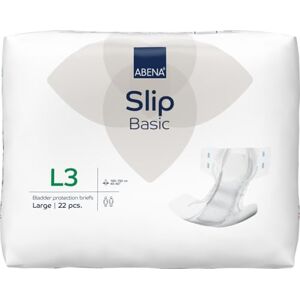 ABENA Slip Basic L3 Pack of 22 Incontinence Pads Women & Men with an Absorbency of 3300ML Fast Absorbing Adult Nappies with a Odour Control System. Incontinence Pads Hip Size 100-150cm. ABENA Slip Basic L3 Pack of 22 Incontinence Pads Women & Men with an Absorbency of 3300ML Fast Absorbing Adult Nappies with a Odour Control System. Incontinence Pads Hip Size 100-150cm.