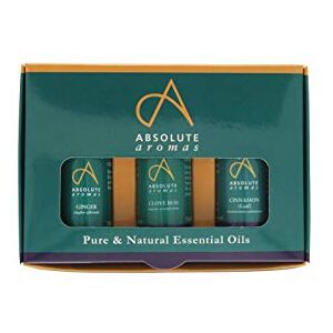 Absolute Aromas Spicy Essential Oils Set Pack of 3 x 10ml 100% Pure Clove Bud, Ginger & Cinnamon Leaf Balsam Essential Oils Absolute Aromas Spicy Essential Oils Set Pack of 3 x 10ml 100% Pure Clove Bud, Ginger & Cinnamon Leaf Balsam Essential Oils