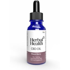 Herbal Health CBD Oil Drops 1000mg 10ml Mixed Berry Flavour Broad Spectrum CBD 10% for Sleep & Anxiety Support Herbal Health CBD Oil Drops 1000mg 10ml Mixed Berry Flavour Broad Spectrum CBD 10% for Sleep & Anxiety Support