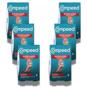 Compeed Medium Size Blister Plasters Bundle 6 x 6 Count (36 Plasters) Foot Treatment, Heal Fast Compeed Medium Size Blister Plasters Bundle 6 x 6 Count (36 Plasters) Foot Treatment, Heal Fast