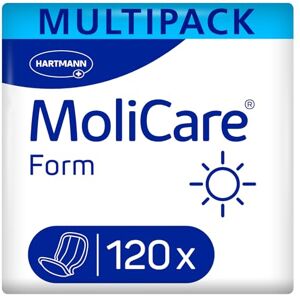 Molicare Form Day Large Shaped Incontinence Pads for Women and Men with Moderate Urine and Bowel Incontinence, 4 Packs of 30 (120 Pieces) Molicare Form Day Large Shaped Incontinence Pads for Women and Men with Moderate Urine and Bowel Incontinence, 4 Packs of 30 (120 Pieces)