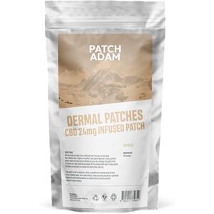 PATCH ADAM CBD Infused Patches 24mg CBD Isolate with 24-Hour Release, Easy Application, Hassle-Free Absorption Pack of 30 Pain Relief Patches PATCH ADAM CBD Infused Patches 24mg CBD Isolate with 24-Hour Release, Easy Application, Hassle-Free Absorption Pack of 30 Pain Relief Patches