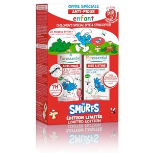 Puressentiel Child Repellent + Soothing Duo The Smurfs – Mosquito, Insect, Fly and Tick Repellent Proven 7-Hour Efficacy – Gentle & Hydrating Puressentiel Child Repellent + Soothing Duo The Smurfs – Mosquito, Insect, Fly and Tick Repellent Proven 7-Hour Efficacy – Gentle & Hydrating