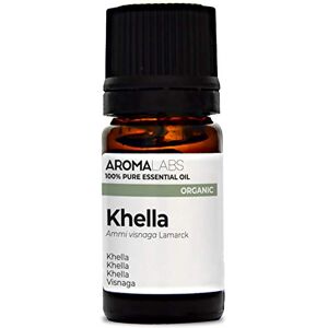 Aroma Labs BIO KHELLA Essential Oil 5mL 100% Pure, Natural, Chemotyped and AB/Cosmos Certified (French Brand) Aroma Labs BIO KHELLA Essential Oil 5mL 100% Pure, Natural, Chemotyped and AB/Cosmos Certified (French Brand)