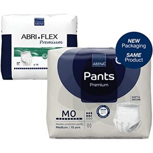 ABENA Pants Premium Pull-Up Incontinence Pants, Eco-Labelled Incontinence Pants for Men & Women, Discreet, Protective, Breathable, Comfortable Medium 0, 80-110cm Waist, 900ml Absorbency, 15PK ABENA Pants Premium Pull-Up Incontinence Pants, Eco-Labelled Incontinence Pants for Men & Women, Discreet, Protective, Breathable, Comfortable Medium 0, 80-110cm Waist, 900ml Absorbency, 15PK
