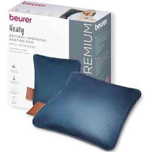 Beurer Heaty Heating pad, Cordless Heat pad with Battery and up to 8 Hours of Heat, Heat pad with Automatic Switch-Off Function and 3 Temperature Settings, with Fast Heating, Soft Velvet Fabric, Blue Beurer Heaty Heating pad, Cordless Heat pad with Battery and up to 8 Hours of Heat, Heat pad with Automatic Switch-Off Function and 3 Temperature Settings, with Fast Heating, Soft Velvet Fabric, Blue