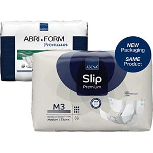 ABENA Slip Premium All-In-One Incontinence Pad for Men & Women Medium 3, 70-110cm Waist, 3100ml Absorbency, 4x 23PK, White ABENA Slip Premium All-In-One Incontinence Pad for Men & Women Medium 3, 70-110cm Waist, 3100ml Absorbency, 4x 23PK, White