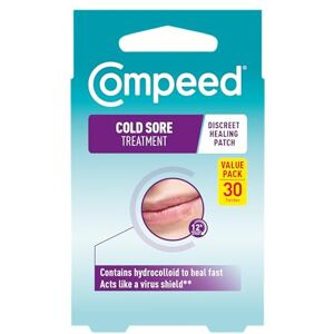 Compeed Hydrocolloid Cold Sore Treatment Patches (30 Invisible Plasters for Cold Sores) Compeed Hydrocolloid Cold Sore Treatment Patches (30 Invisible Plasters for Cold Sores)